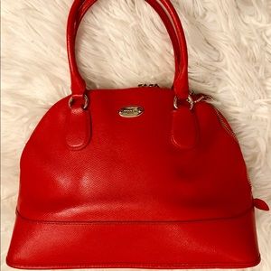 Coach Bowling Satchel, Jasper Red